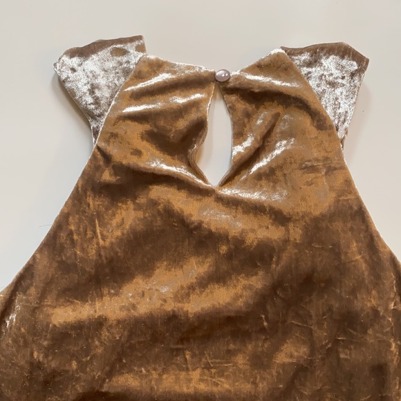 Anthropologie Jessie velvet halter tank top M NWT - Picture 7 of 11